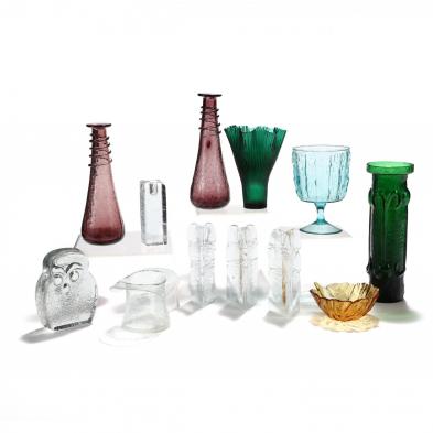 twelve-pieces-of-blenko-modern-art-glass