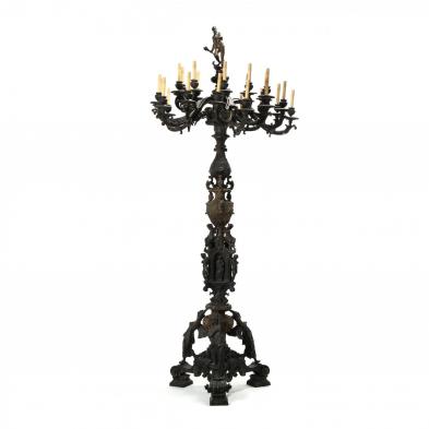 large-pompeii-style-antique-bronze-floor-candelabra