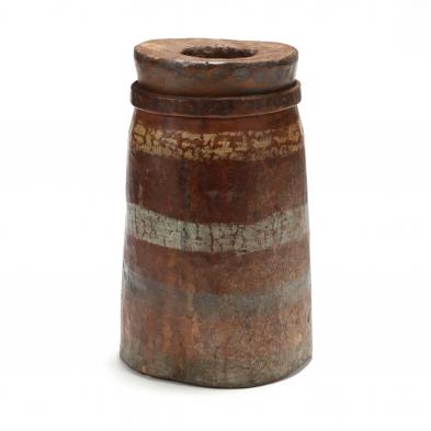 antique-tribal-carved-and-painted-mortar