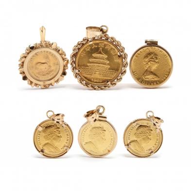 six-gold-coin-charms