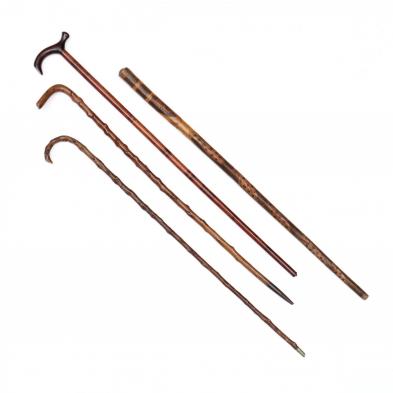 four-vintage-walking-sticks