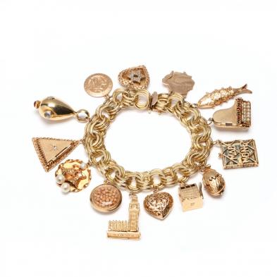 10kt-gold-charm-bracelet