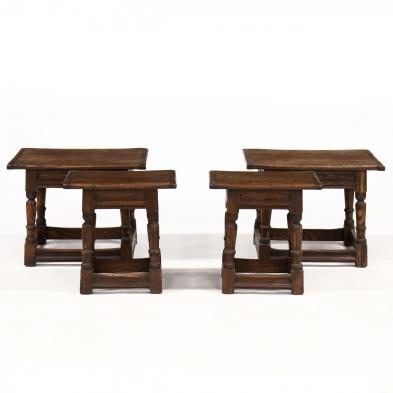 four-william-and-mary-style-small-joint-low-tables