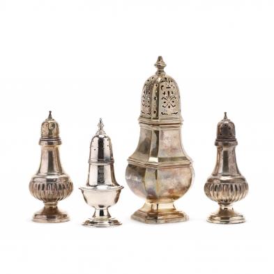 four-sterling-silver-silverplate-casters
