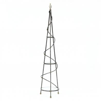 contemporary-steel-and-brass-etagere