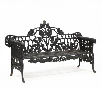 victorian-style-cast-iron-garden-bench