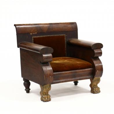 american-classical-mahogany-library-chair