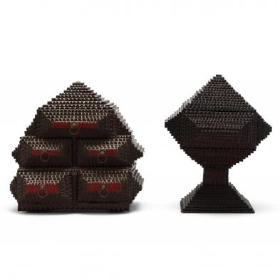 two-tramp-art-pyramidal-boxes