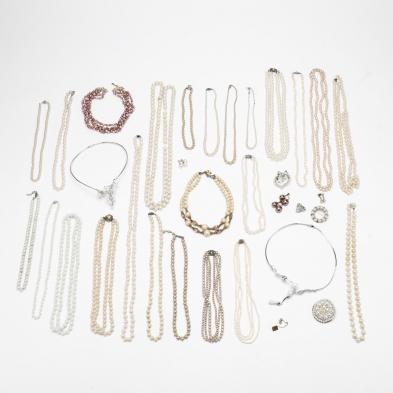 group-of-pearl-faux-pearl-costume-jewelry