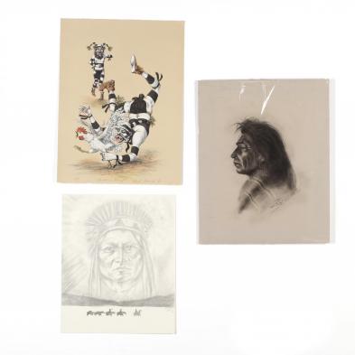 three-native-american-works-on-paper