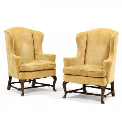 pair-of-queen-anne-style-mahogany-easy-chairs