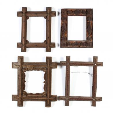 a-group-of-four-decorative-tramp-art-frames