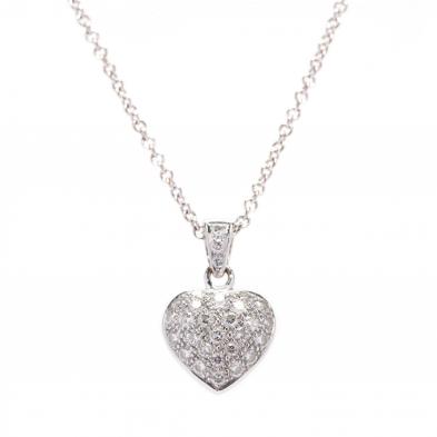 18kt-white-gold-heart-motif-pendant-necklace