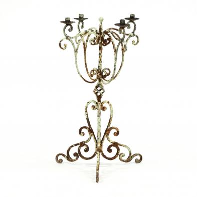 wrought-iron-painted-candelabra