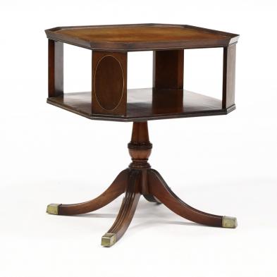 heritage-henredon-federal-style-leather-top-side-table