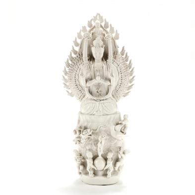 a-large-chinese-blanc-de-chine-thousand-armed-kuan-yin-sculpture