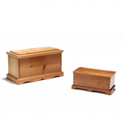 two-diminutive-bench-made-blanket-chests