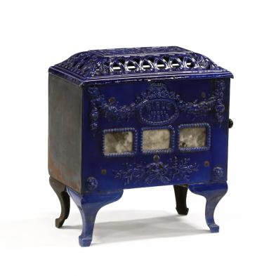 french-blue-enameled-cast-iron-parlor-stove