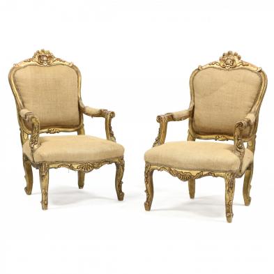 pair-of-louis-xv-style-carved-and-gilt-oversized-fauteuil