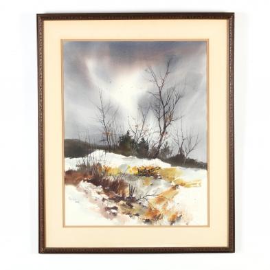 c-perkins-american-20th-century-winter-landscape