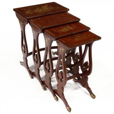 nest-of-four-english-chinoiserie-tables