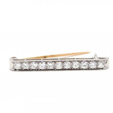 antique-platinum-gold-and-diamond-bar-brooch-tiffany-co