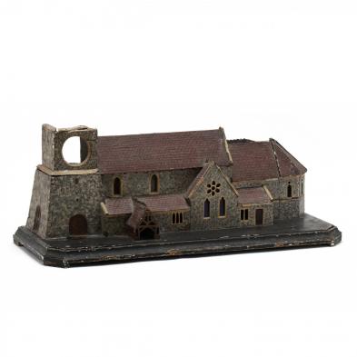 a-vintage-folk-art-model-of-a-medieval-church
