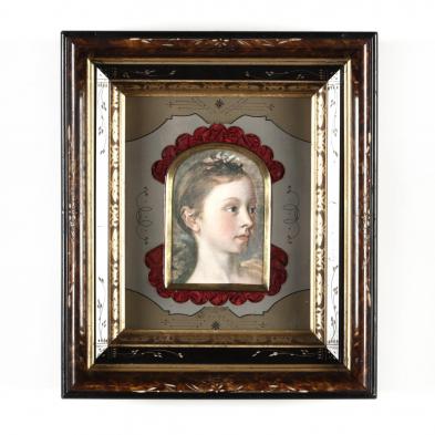 antique-eastlake-picture-frame-with-portrait-print