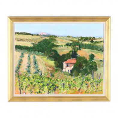 william-jameson-b-1944-i-tuscan-fields-san-gimignano-i