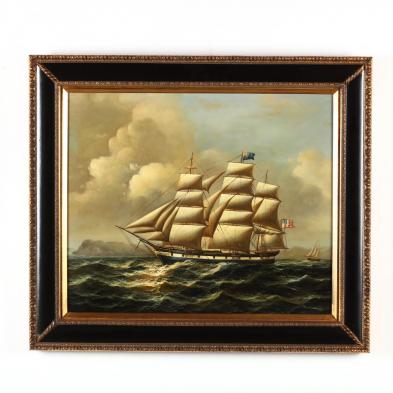 contemporary-decorative-painting-of-an-american-clipper-ship