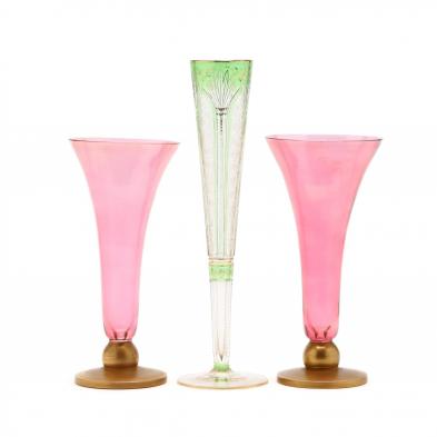 three-vintage-glass-vases