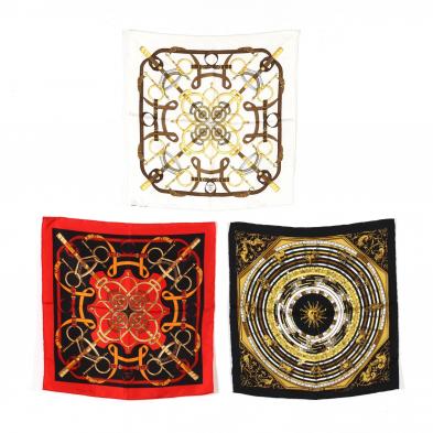 a-group-of-three-hermes-pocket-or-purse-scarves