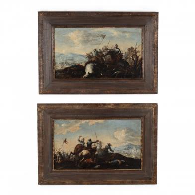 dutch-school-17th-century-a-pair-of-cavalry-engagements