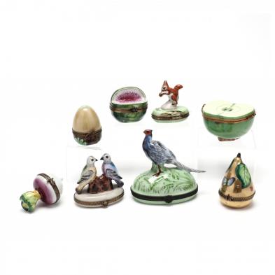 eight-limoges-porcelain-pill-trinket-boxes