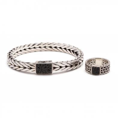 sterling-silver-and-black-sapphire-bracelet-and-ring-john-hardy