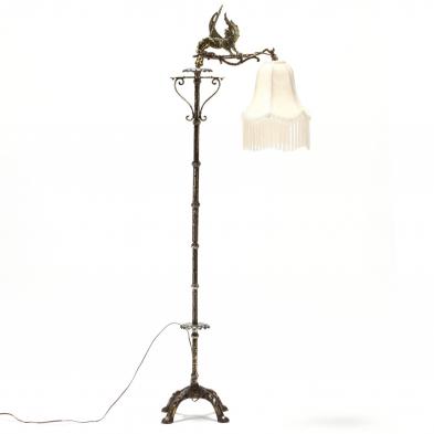 vintage-steel-and-brass-floor-lamp