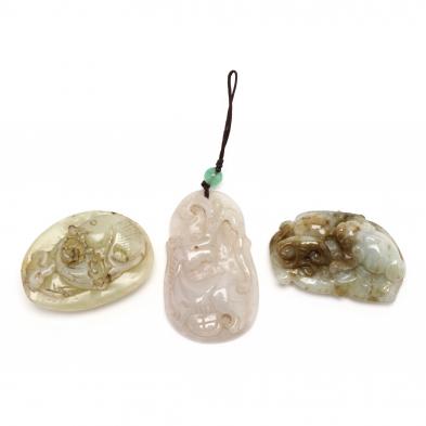 three-carved-jade-amulets