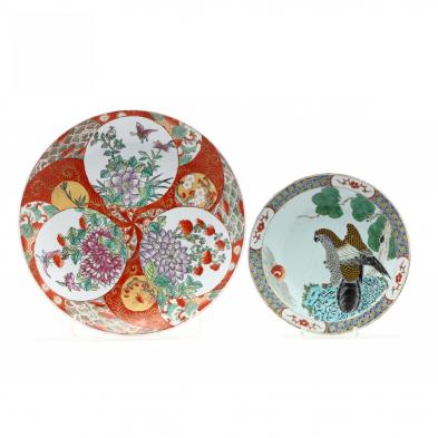 two-japanese-porcelain-plates