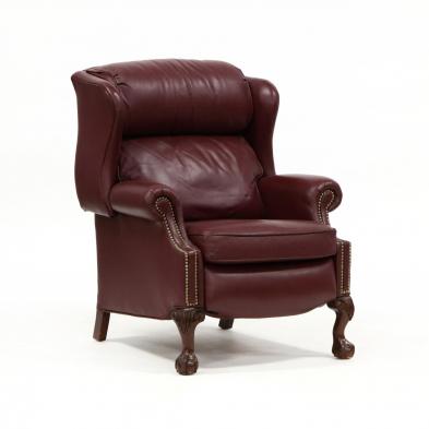 bradington-young-chippendale-style-leather-recliner