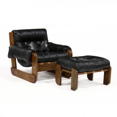 mid-century-brutalist-chair-and-ottoman