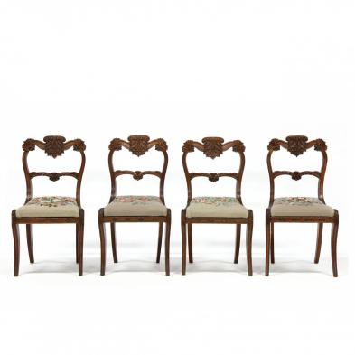 set-of-four-american-greek-revival-carved-oak-chairs