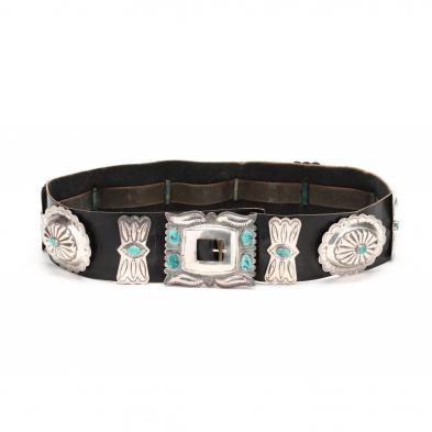 silver-turquoise-concho-belt