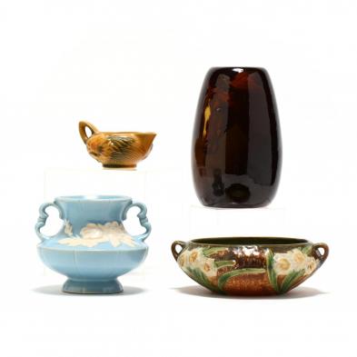 rozane-vase-roseville-and-three-others