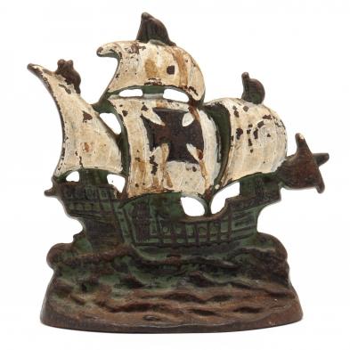 vintage-iron-clipper-ship-doorstop