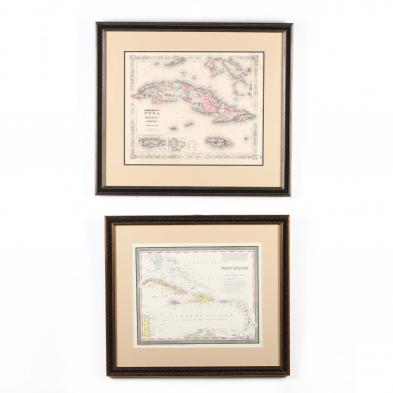 two-19th-century-maps-of-cuba-and-adjacent-areas