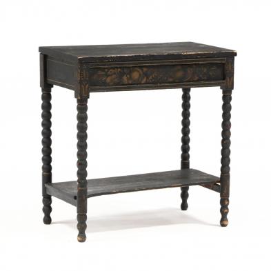 antique-new-england-stenciled-one-drawer-table