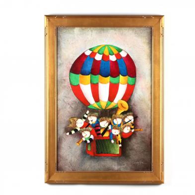 joyce-roybal-american-french-italian-born-1955-hot-air-balloon-musicians