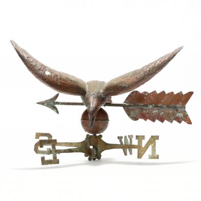 vintage-copper-full-bodied-eagle-weathervane