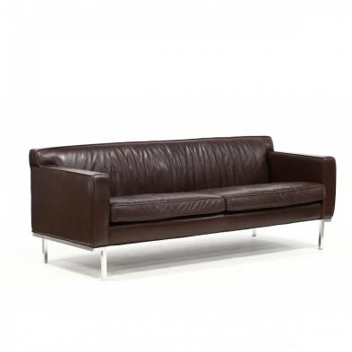 design-within-reach-modernist-leather-sofa