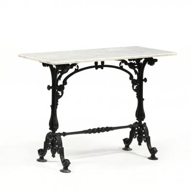 antique-french-iron-and-marble-table